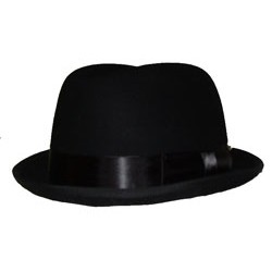 Stingy, black felt hat -