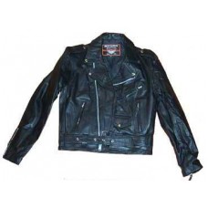 Leather Motorcycle Jacket -