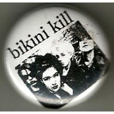 Bikini Kill "band pic" button -