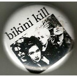 Bikini Kill "band pic" button -