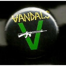 Vandals "V With Gun" button -
