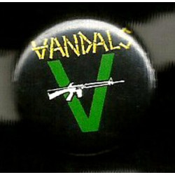 Vandals ""V With Gun"" button -