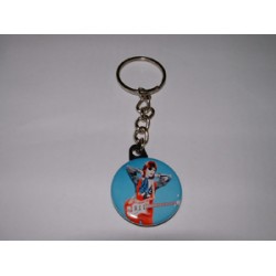 David Bowie w/guitar keychain -