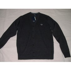 Fred Perry Charcoal Cardigan -