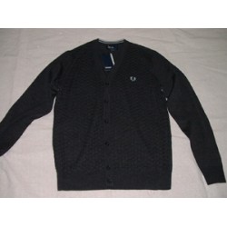 Fred Perry Charcoal Cardigan -