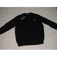 Fred Perry Crew Neck Sweater BLK -