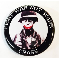 Crass "Fight War..." Mega Button -