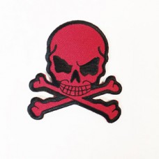 Skull ""red/black"" embroid -