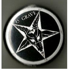 45 Grave "Black Cross" button -