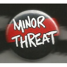 Minor Threat ""striped"" button -