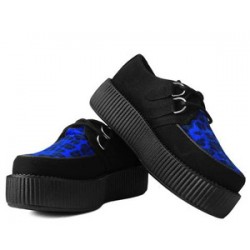 V9545 Black w/blue leopard creep -