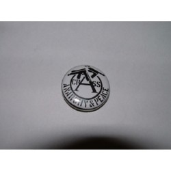 Crass ""Anarchy & Peace"" Button -
