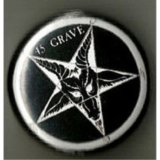 45 Grave ""Black Cross"" button -