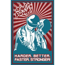 Daft Punk "Harder" Poster -