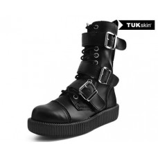 V9410 black 3 buckle boots -