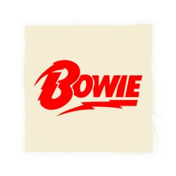 Bowie Words Back Patch -