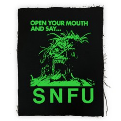 SNFU Open Mouth Back Patchg -