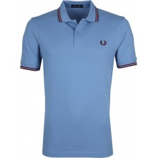 Fred Perry Polo Blue & Maroon -