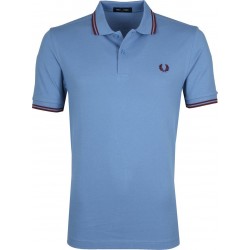 Fred Perry Polo Blue & Maroon -