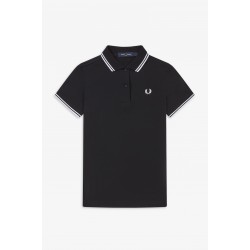 Womens Fred Perry Black w/white -