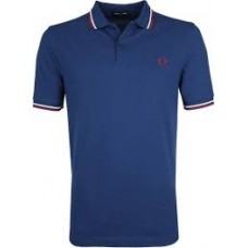 Fred Perry Polo Blue w/wht&Maroo -