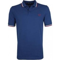 Fred Perry Polo Blue w/wht&Maroo -