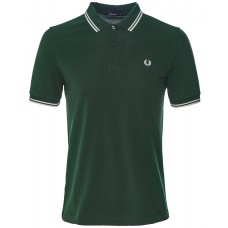 Fred Perry Polo Green w/White Pi - U