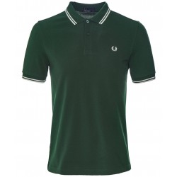 Fred Perry Polo Green w/White Pi - U