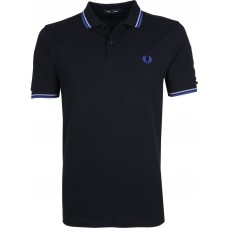 Fred Perry Polo Navy w/lt Blu&Bl -