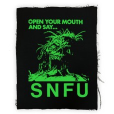 SNFU Open Mouth Back Patchg -