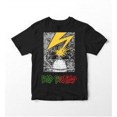 BAD BRAINS Band Capitol Logo T-Shirt S : : Clothing